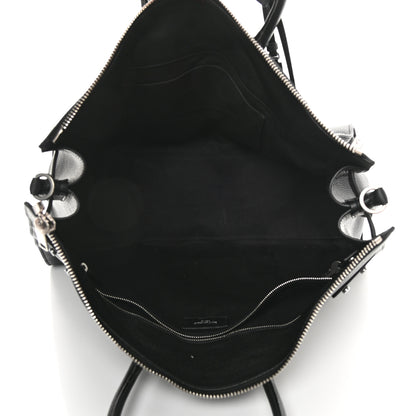 Saint Laurent Grained Calfskin Medium Souple Sac De Jour Duffle Black 5 of 12