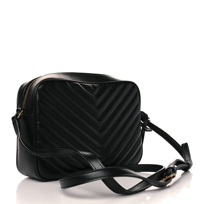Saint Laurent Calfskin Matelasse Monogram Lou Camera Bag Black 3 of 11