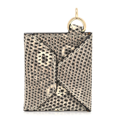 Hermes Lizard Envelope Bag Charm Ombre 1 of 3