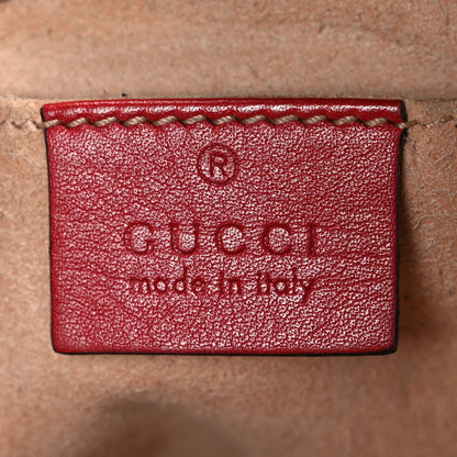 Gucci Calfskin Matelasse Small GG Marmont Chain Shoulder Bag Hibiscus Red 6 of 10