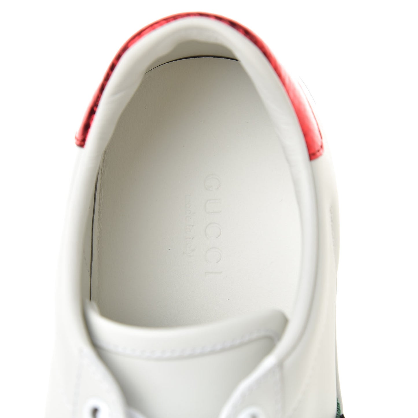 Calfskin Ayers Web Pineapple Ladybug Embroidered Womens Ace Sneakers 37 White