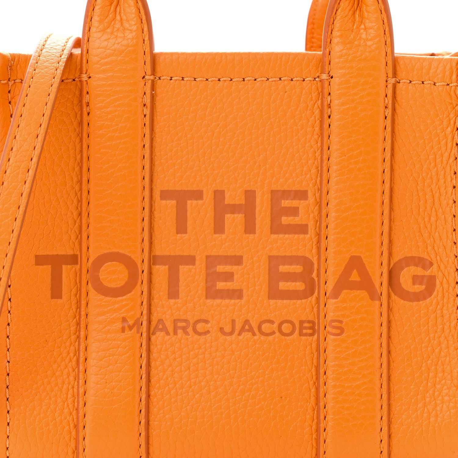 Marc Jacobs Grained Calfskin Mini The Tote Bag Artisan Gold 8 of 11