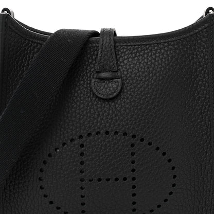 Hermes Taurillon Clemence Evelyne TPM Black 8 of 12