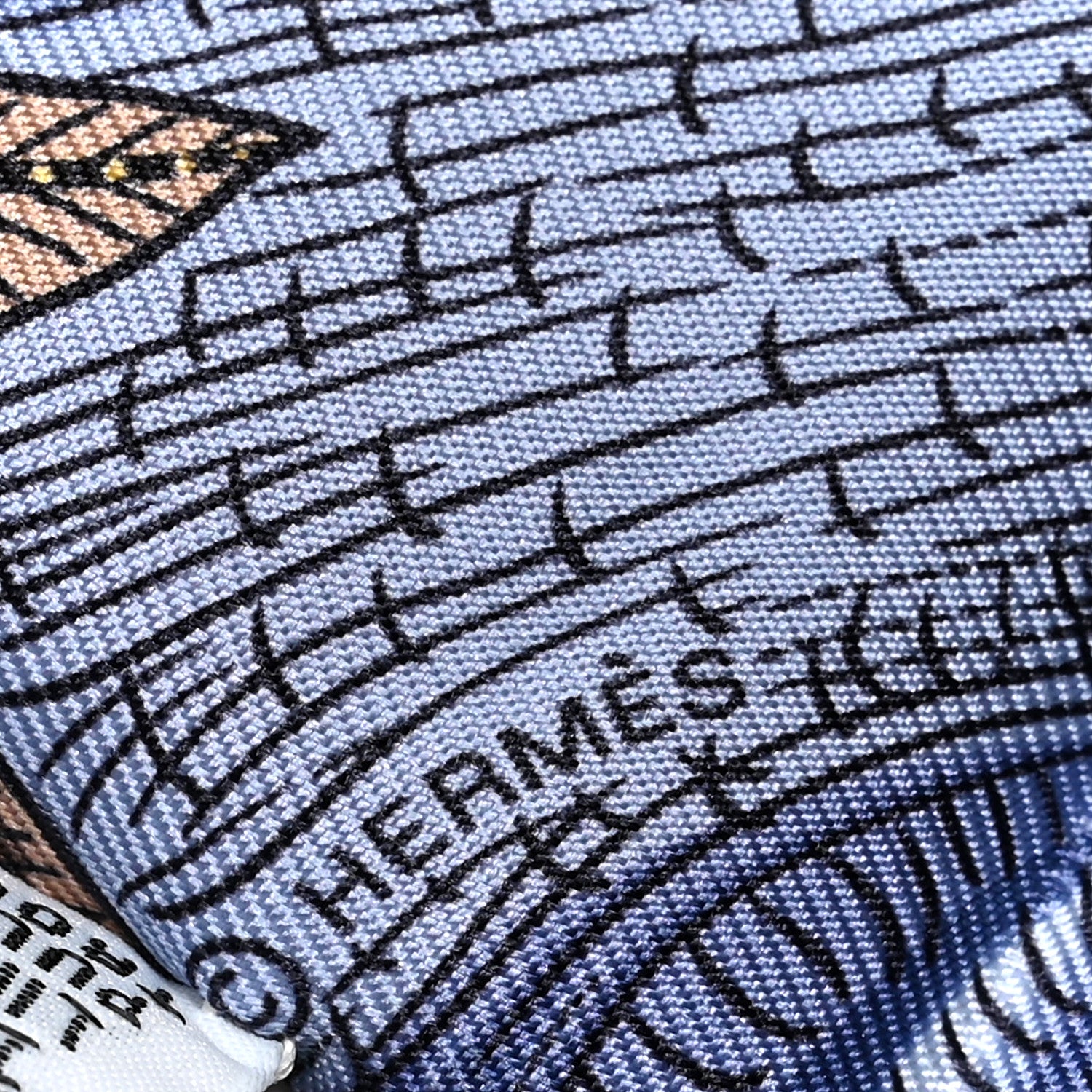 Hermes Silk Tree Of Song Twilly Creme Mauve Ocre 4 of 4