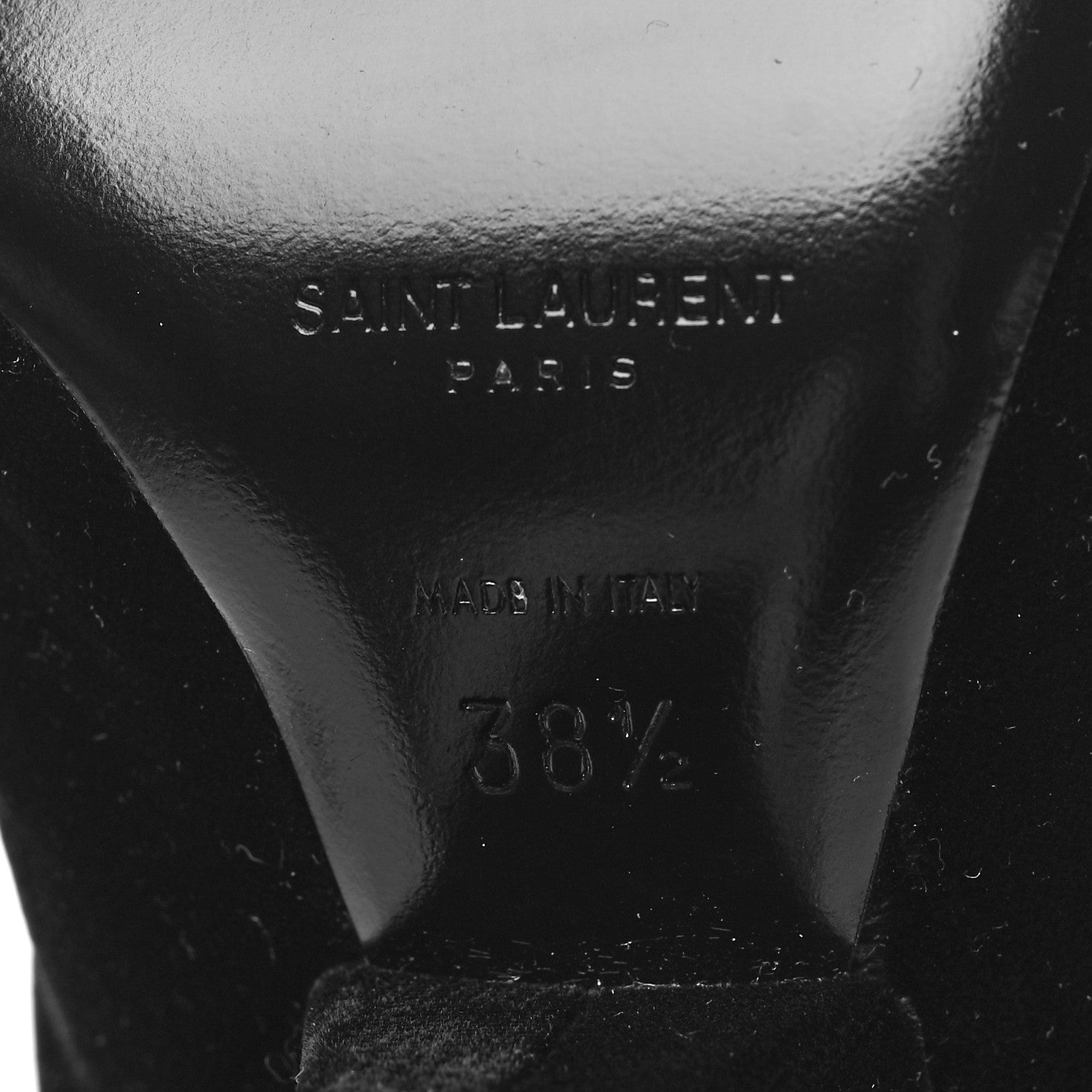 Saint Laurent Velvet Niki 105 Thigh High Boots 38.5 Black 6 of 6