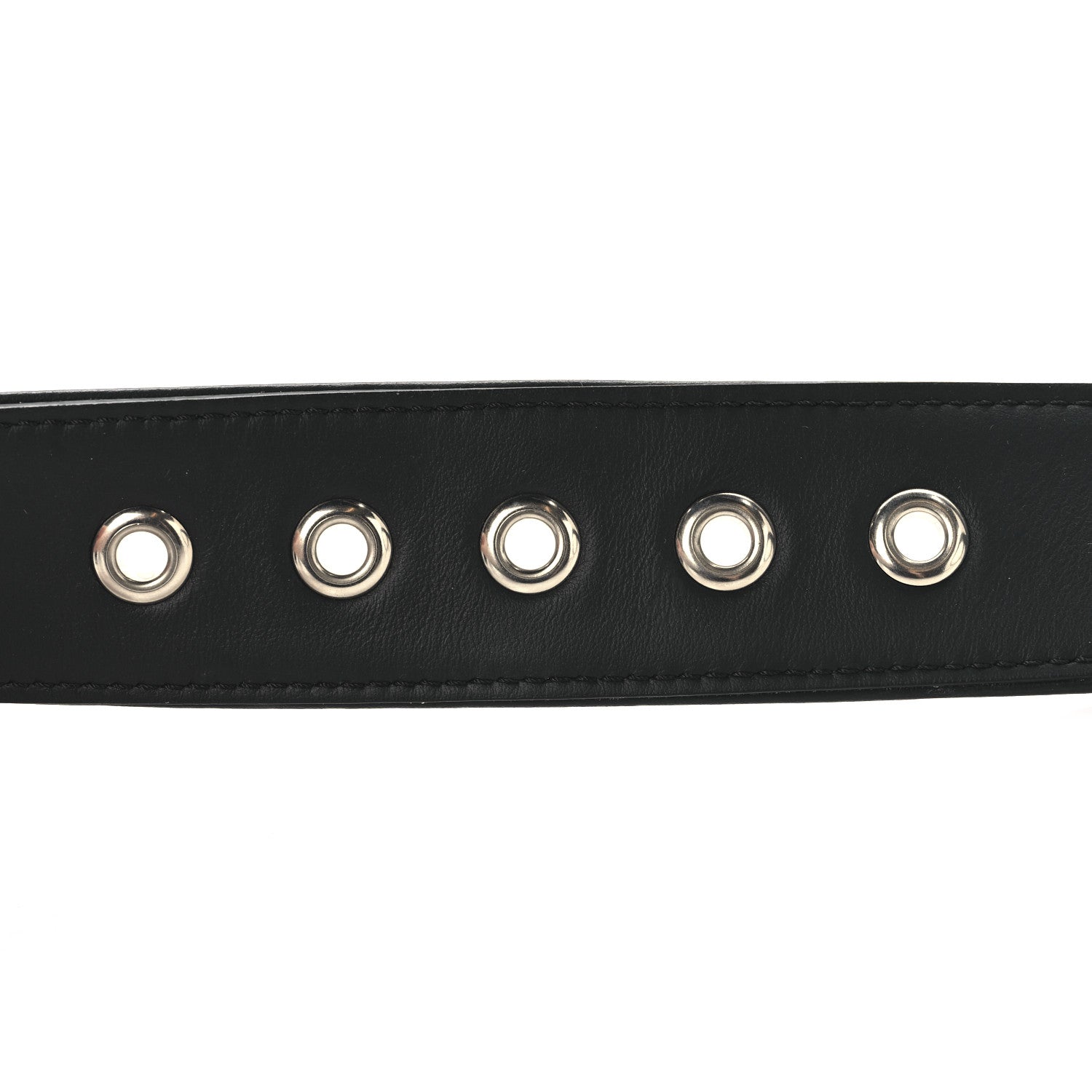 Fendi Glazed Fabric Vitello Century FF 1974 Belt 85 34 Rosso Black 4 of 7