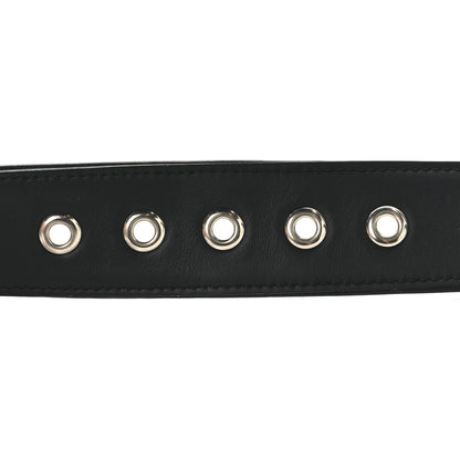 Fendi Glazed Fabric Vitello Century FF 1974 Belt 85 34 Rosso Black 4 of 7