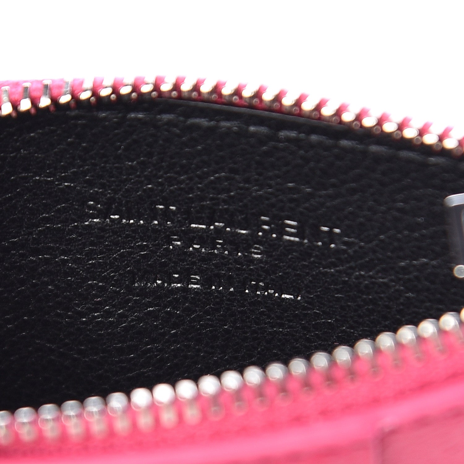 Saint Laurent Grained Calfskin 5 Fragments Zip Pouch Card Holder Bubblegum 6 of 8