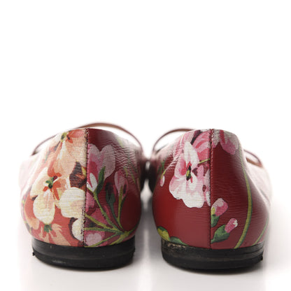Gucci Calfskin Blooms Print Ballet Flats 35 Romantic Cherry Multicolor 5 of 12