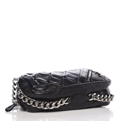 Chanel Lambskin Quilted Chain Pochette Black 4 of 8