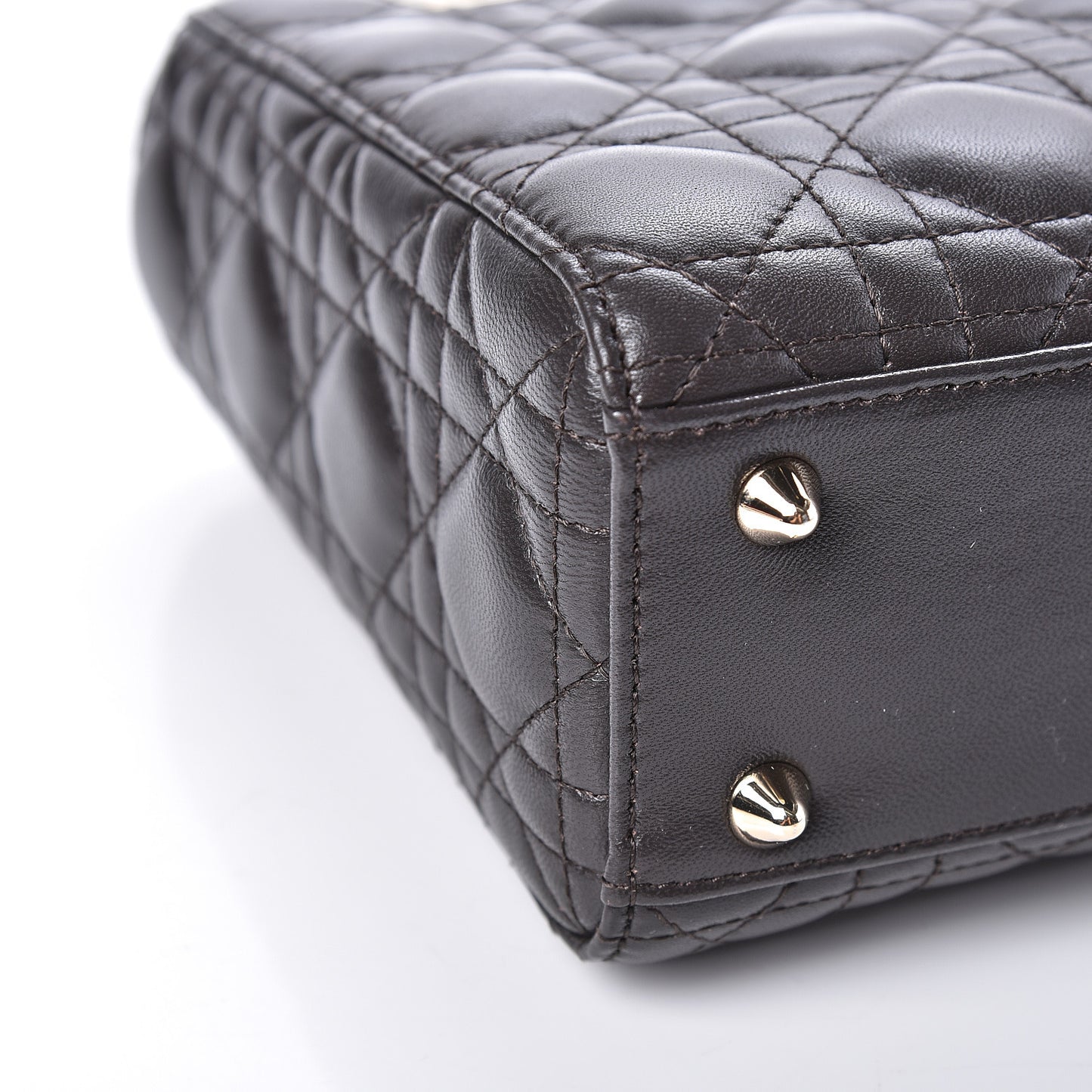 Lambskin Cannage Small My Lady Dior Dark Grey