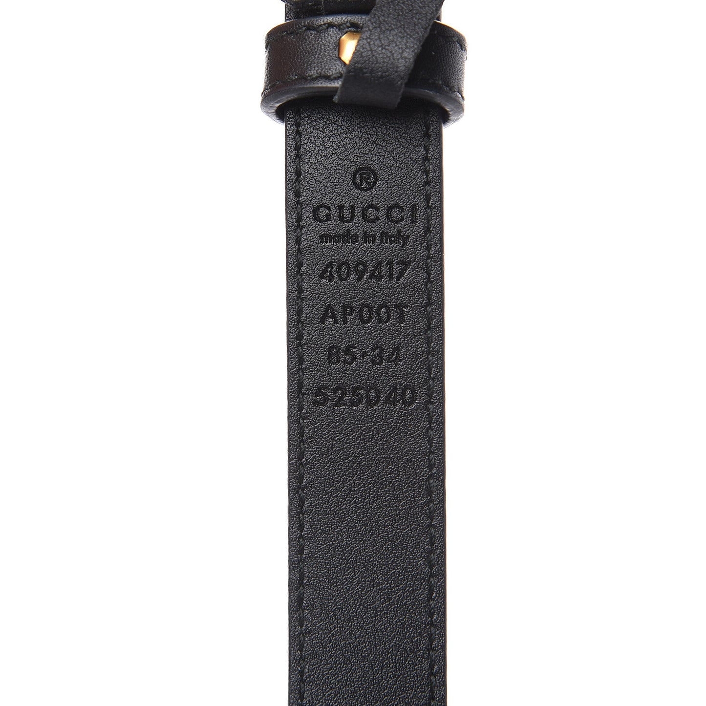 Calfskin Double G 20mm Belt 85 34 Black