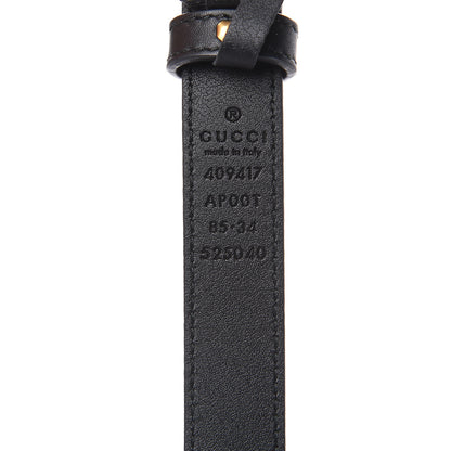 Gucci Calfskin Double G 20mm Belt 85 34 Black 6 of 6