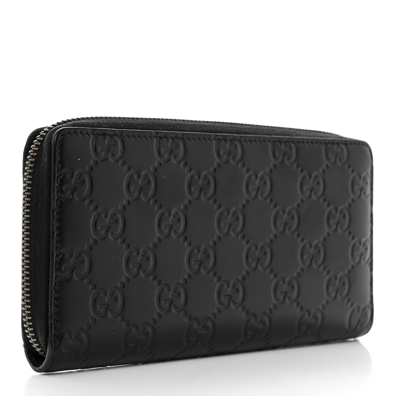 Gucci Guccissima Signature Microguccissima Bree Zip Around Wallet Black 3 of 7