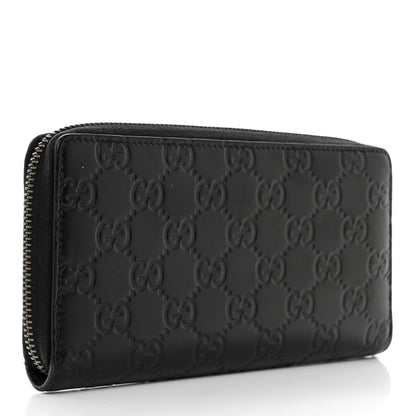 Gucci Guccissima Signature Microguccissima Bree Zip Around Wallet Black 3 of 7