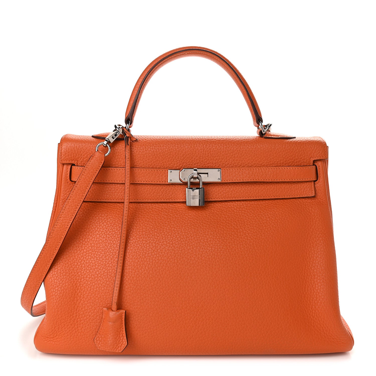 Hermes Togo Kelly Retourne 35 Orange 1 of 14