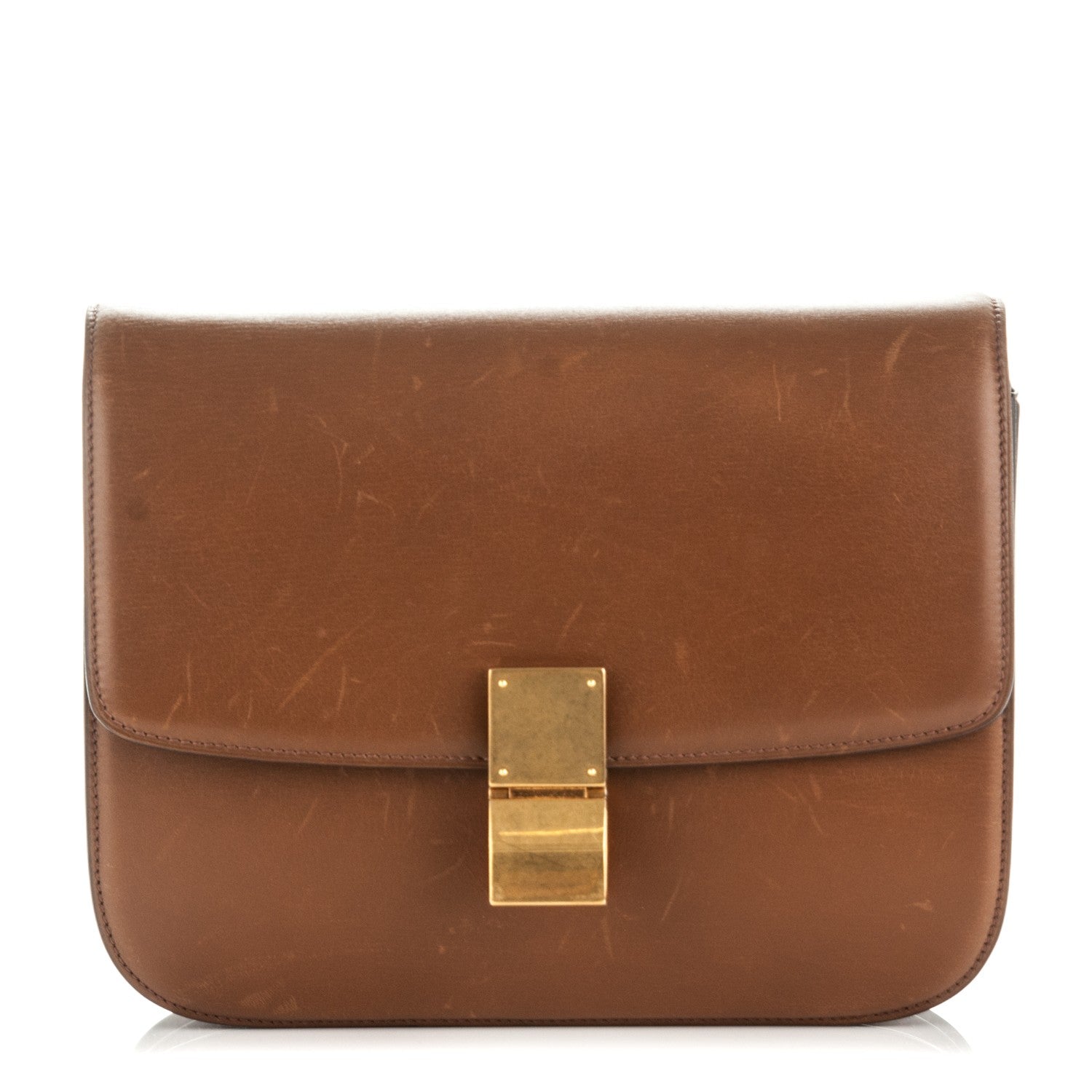 Celine Box Calfskin Medium Classic Box Flap Bag Camel 1 of 7