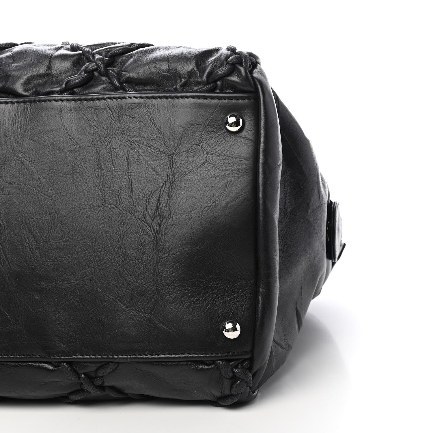 Chanel Calfskin Ultra Stitch Bowler Black 9 of 9