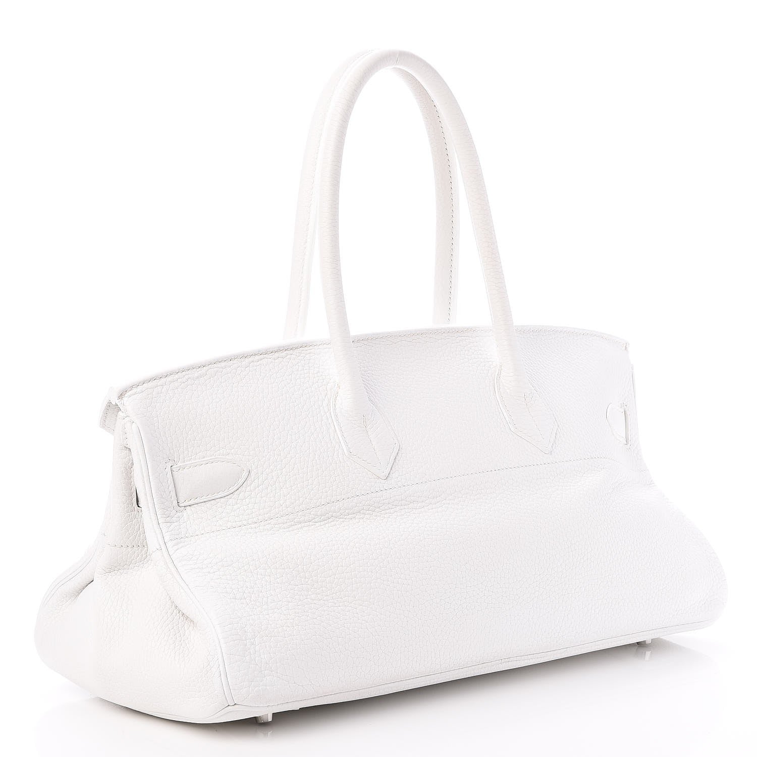 Hermes Taurillon Clemence JPG Birkin 42 White 3 of 25
