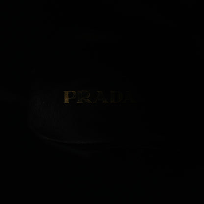 Prada Calfskin Metal Logo Block Heel 65mm Knee Boots 39.5 Red 6 of 12