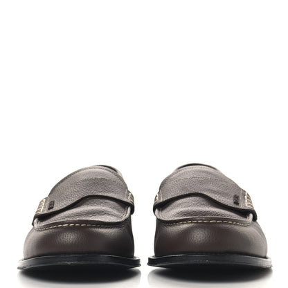 Christian Dior Grained Calfskin Dior Granville Men Loafers 43 Brown 3 of 10