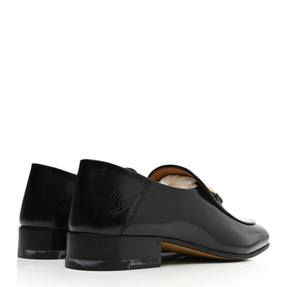 Gucci Goatskin Womens Horsebit Mid-Heel Loafers 40 Black 4 of 11