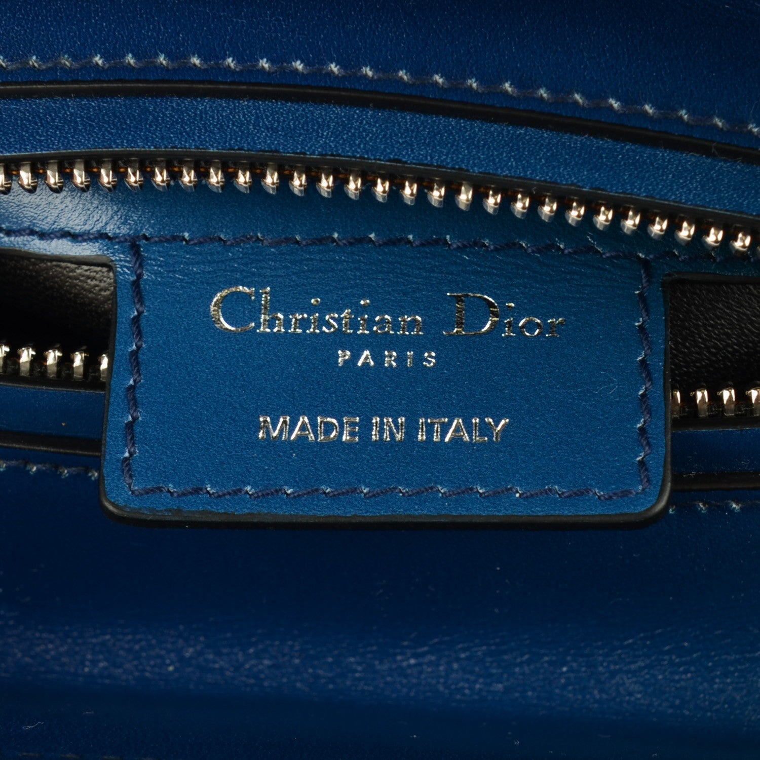Christian Dior Box Calfskin Gradient Medium Lady Dior Purple Blue Green 6 of 9