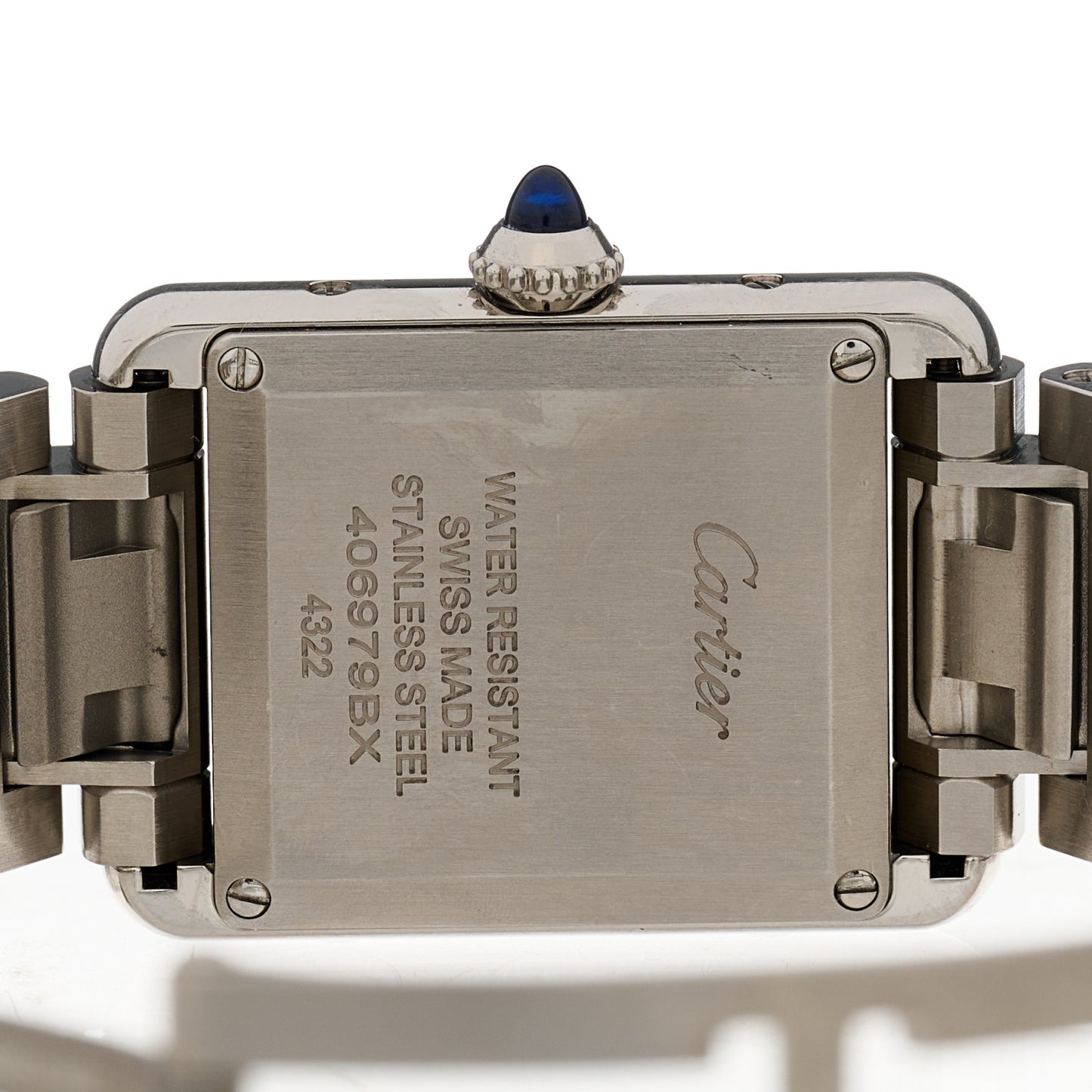 Stainless Steel 22mm Tank Must Quartz Watch