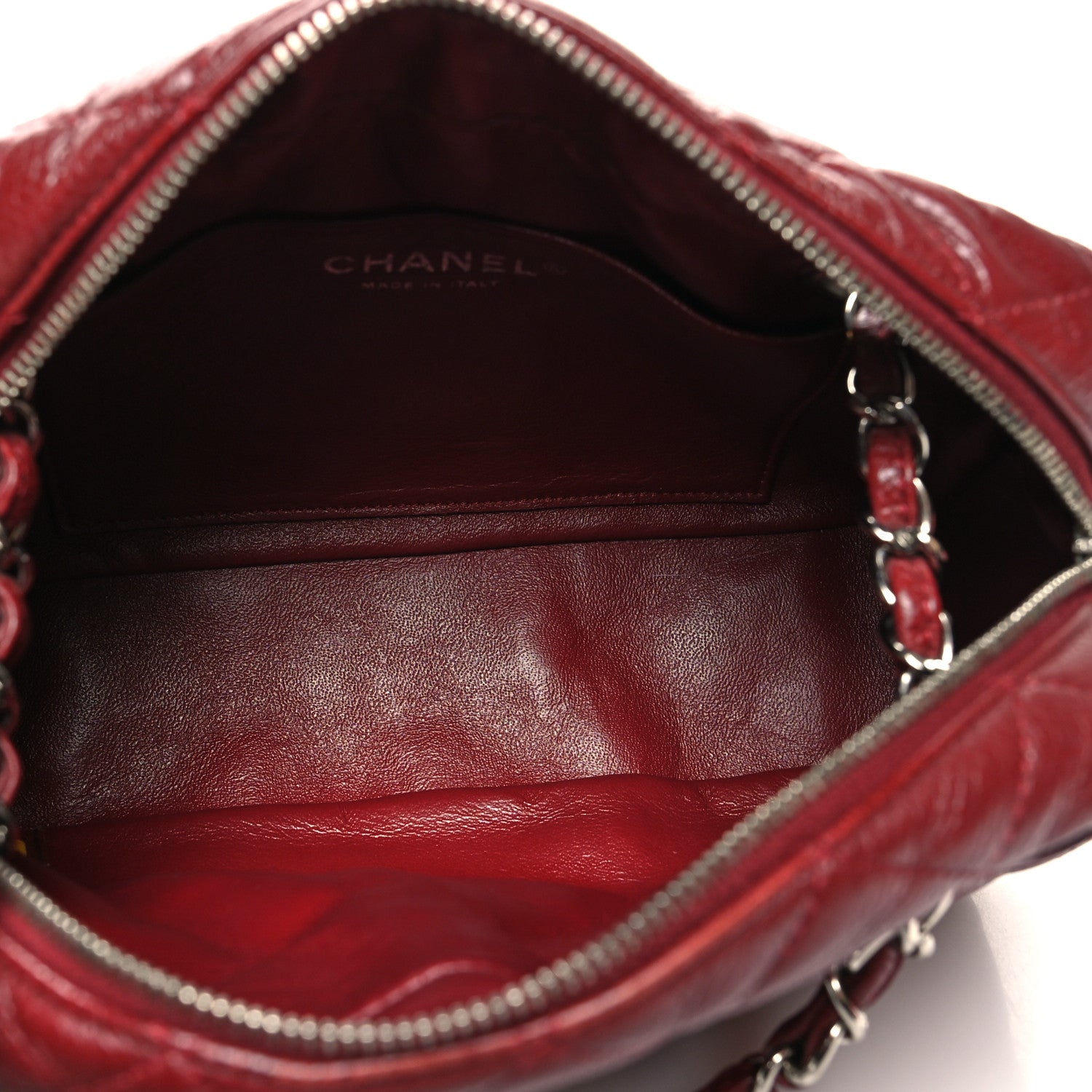 Chanel Caviar Quilted Camera Case Burgundy 5 of 13