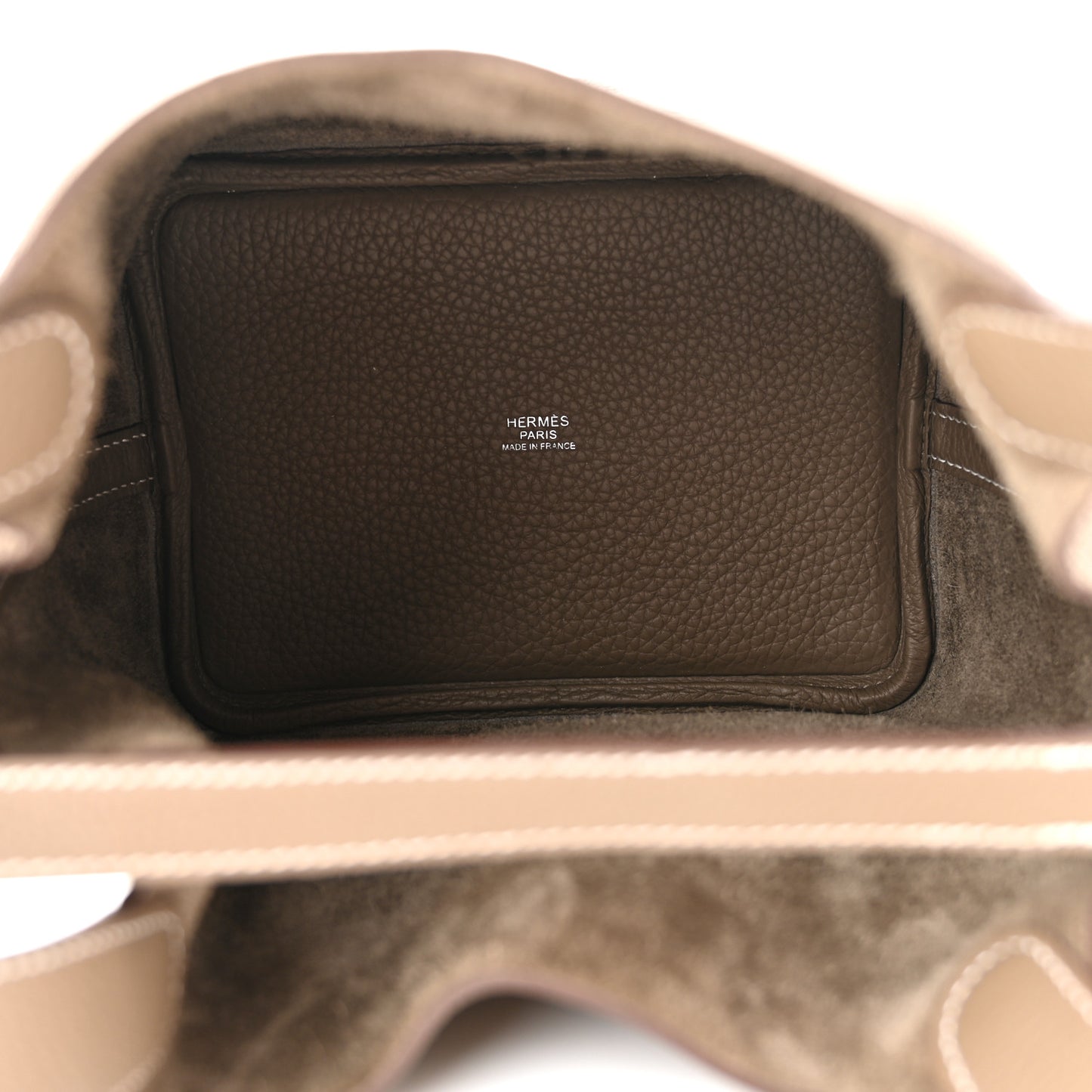 Taurillon Clemence Picotin Lock 18 PM Etoupe