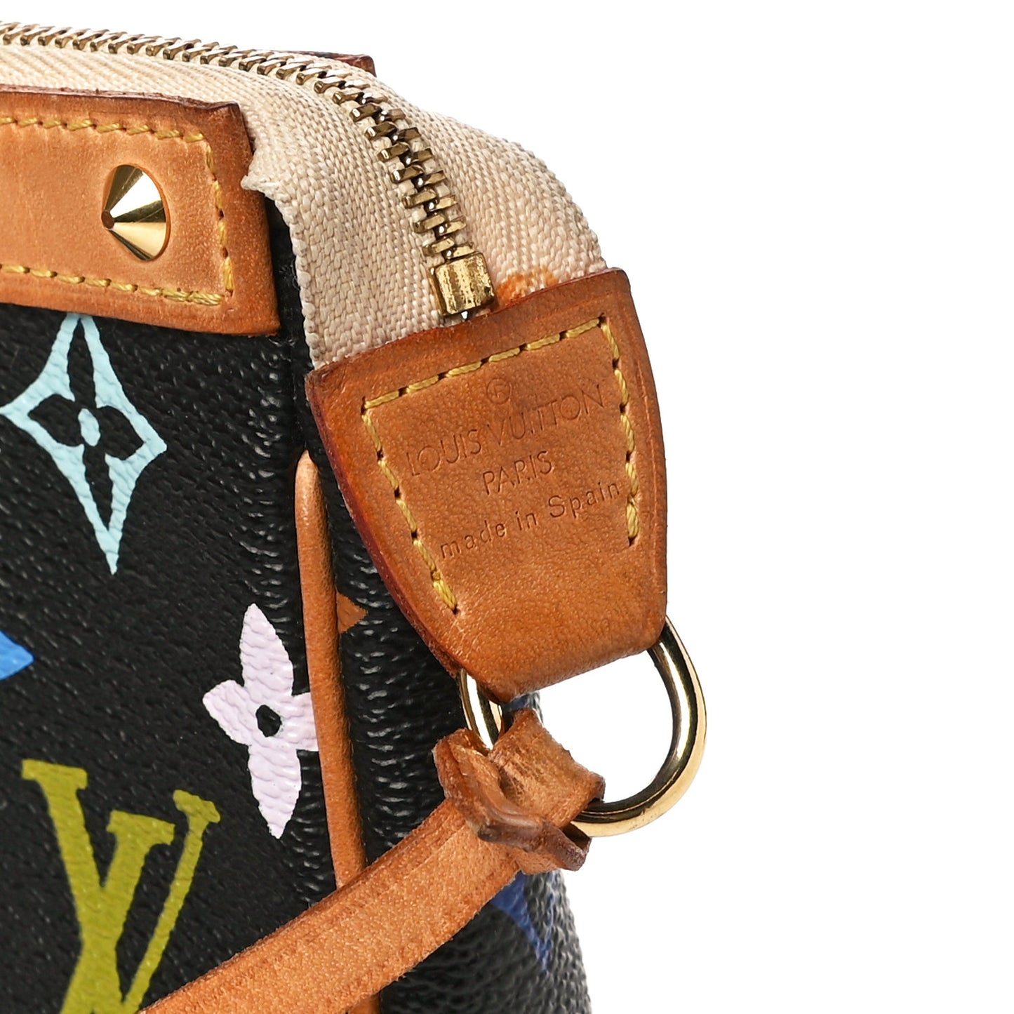 Monogram Multicolor Pochette Accessories Black