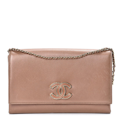 Chanel Metallic Calfskin CC Small Flap Bronze 1 of 16