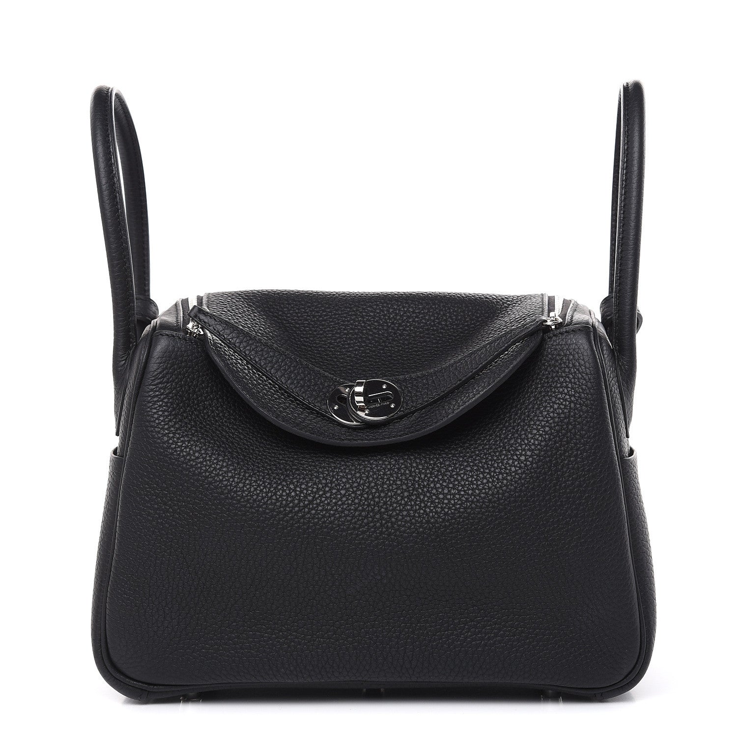 Hermes Taurillon Clemence Lindy 26 Black 1 of 10