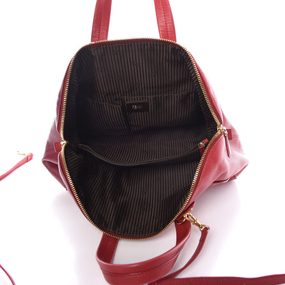 Fendi Vitello Capra Alabama Colorblock Large Chameleon Tote Ciliegia Bordeaux Ruby 5 of 11