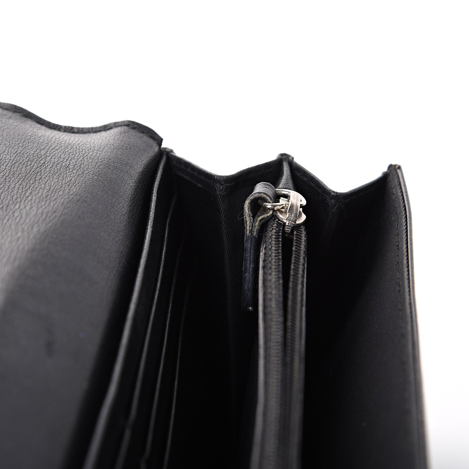 Christian Dior Patent Cannage Rendezvous Wallet Black 11 of 14