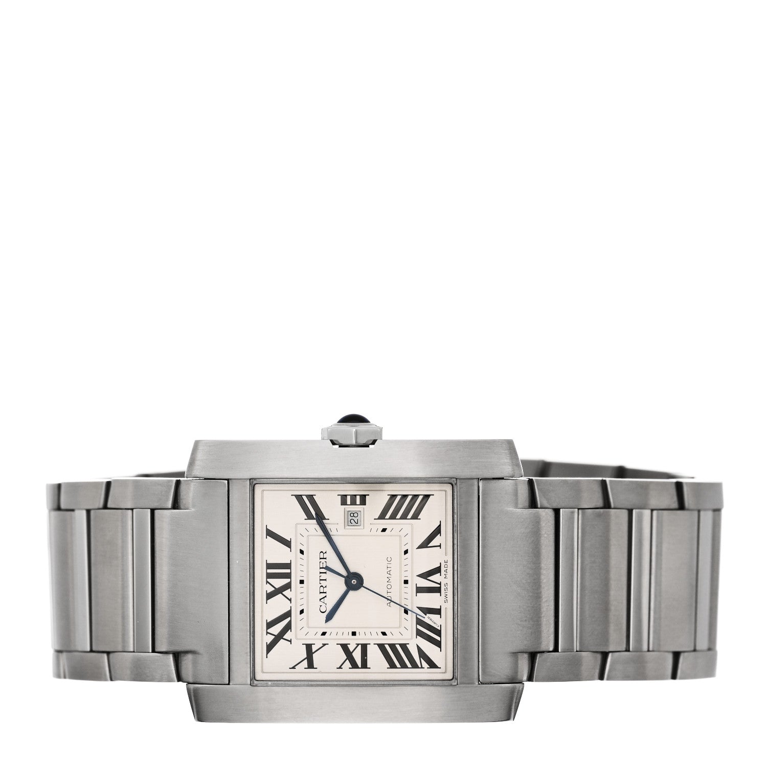 Cartier Stainless Steel 30mm Tank Francaise Automatic Watch 2 of 5