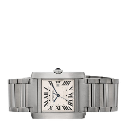 Cartier Stainless Steel 30mm Tank Francaise Automatic Watch 2 of 5