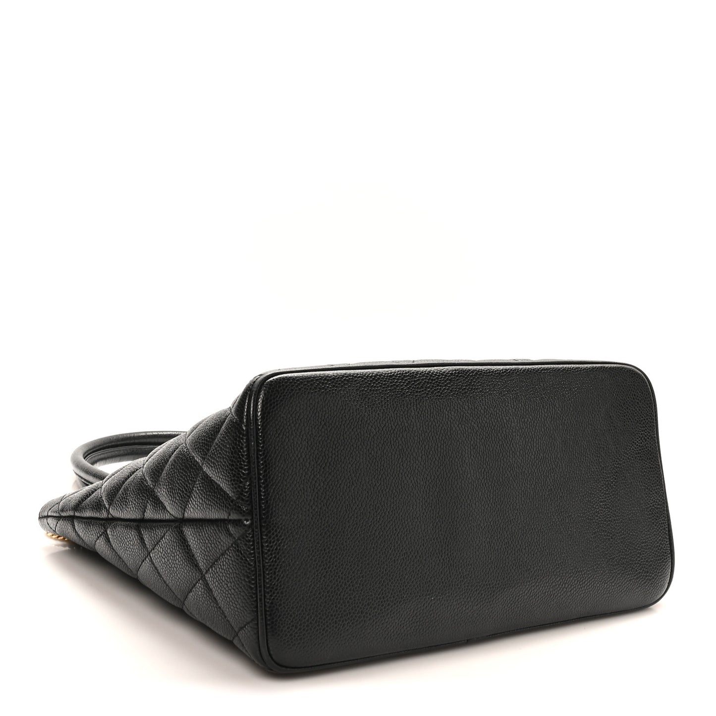 Caviar Quilted Medallion Tote Black