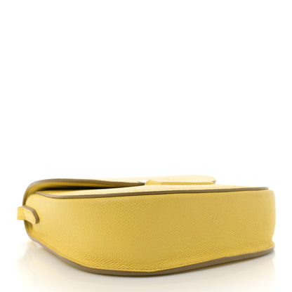 Celine Grained Calfskin Small Trotteur Yellow 4 of 12
