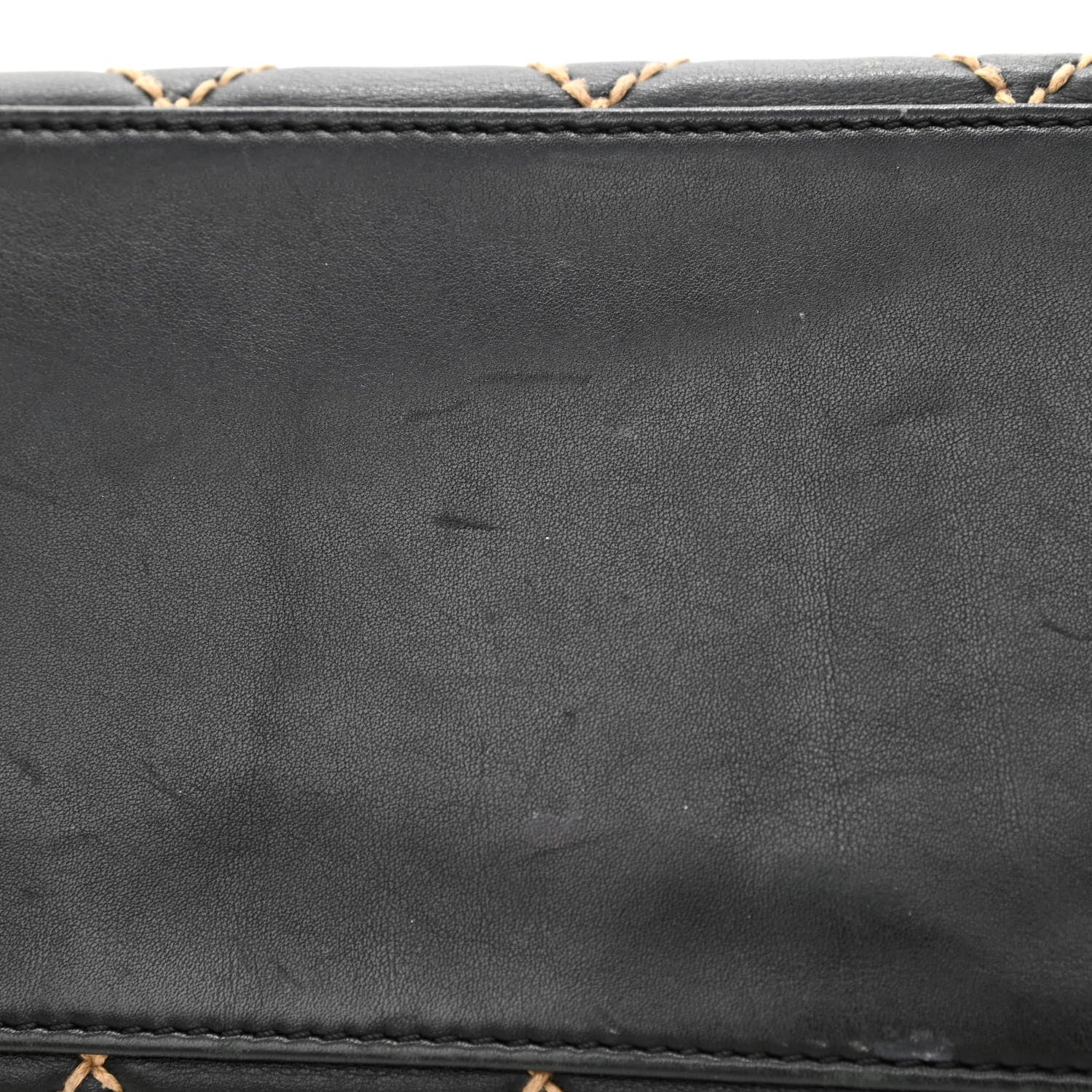 Chanel Calfskin Contrast Stitch Surpique Tote Black 12 of 13
