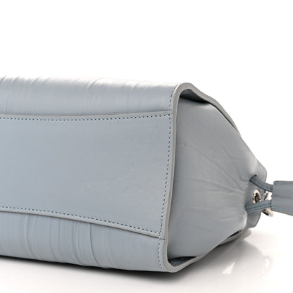 Mulberry Crinkled Calfskin Small Iris Tote Cloud 10 of 11