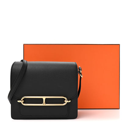 Hermes Evergrain Mini Sac Roulis Black 10 of 10