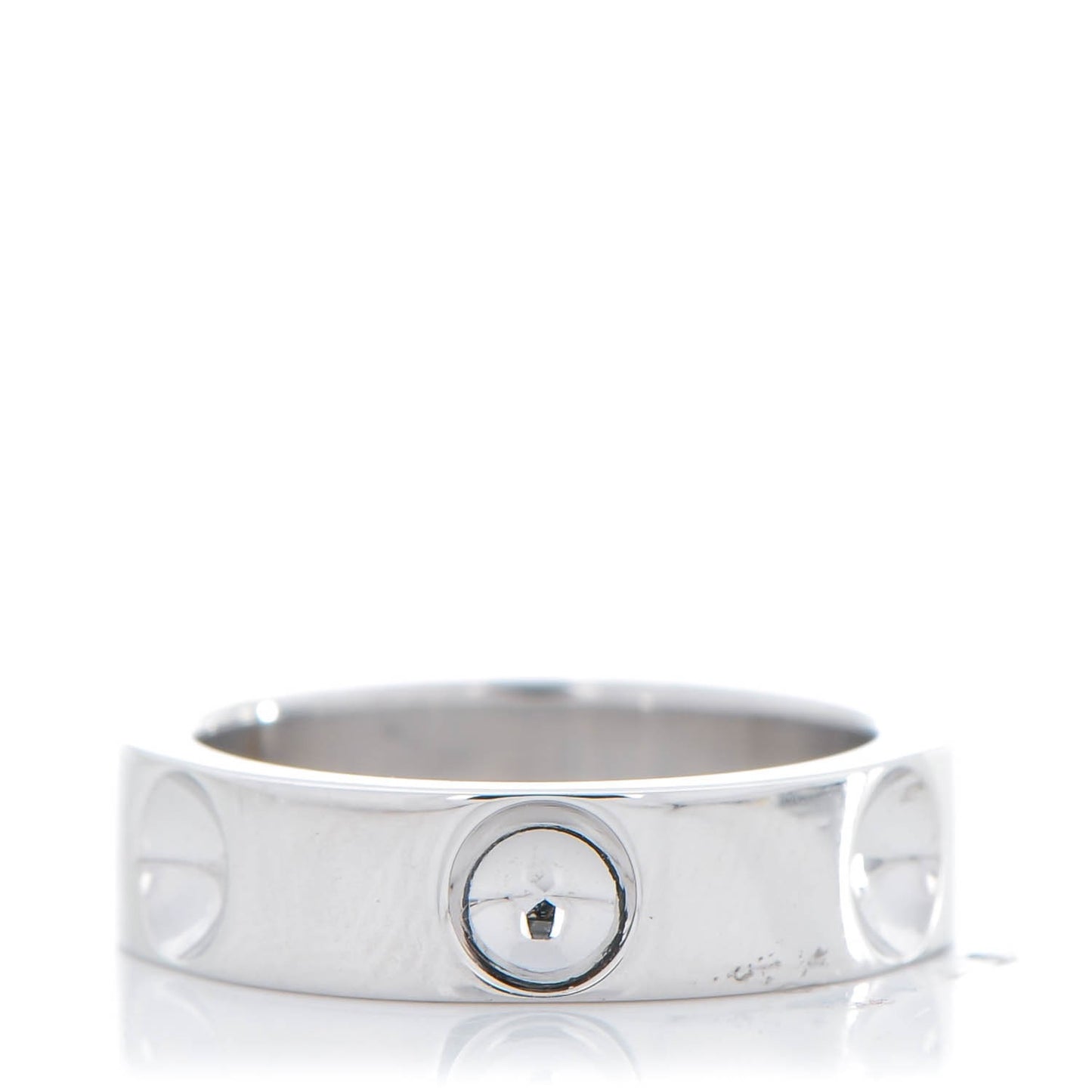 18K White Gold Empreinte Ring 48 4.5