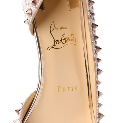 Christian Louboutin Lurex Irishell Flats 39 Nude 7 of 8