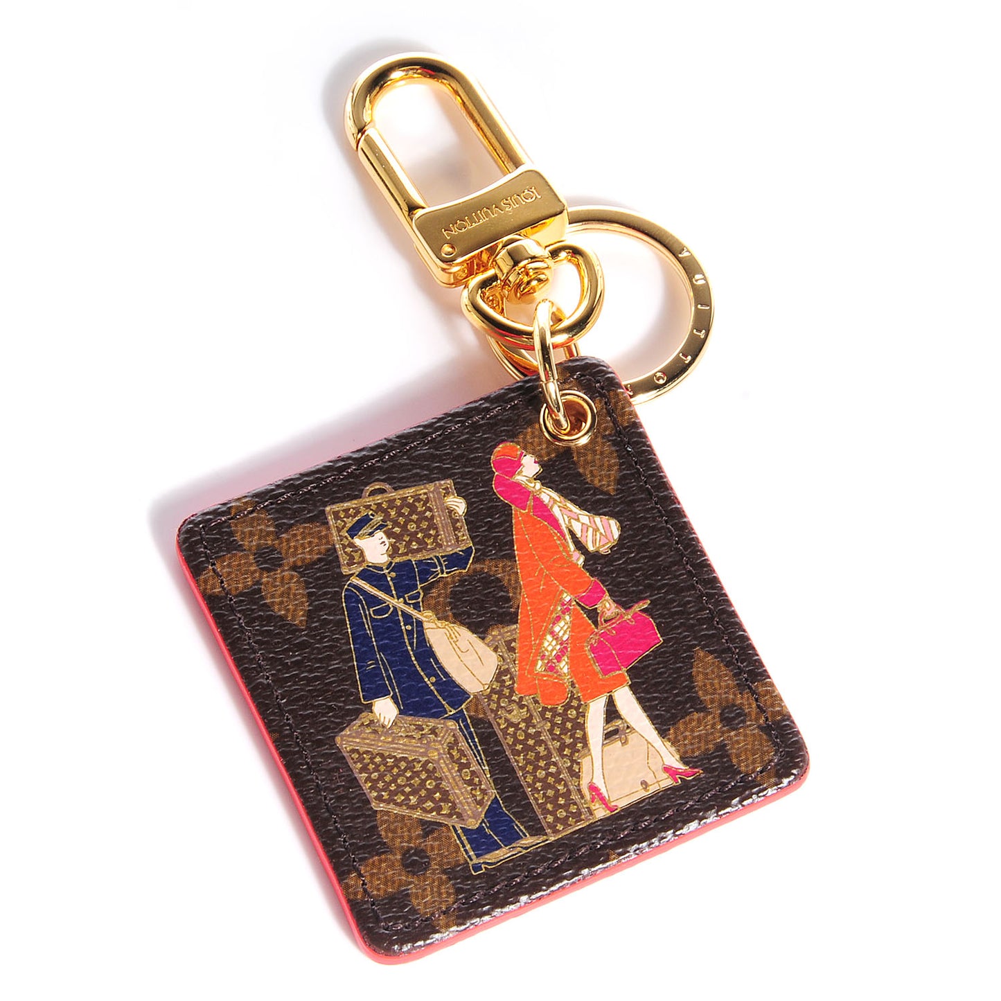 Monogram Illustre Groom Bag Charm Key Ring