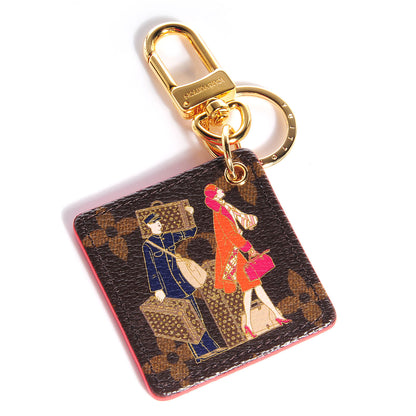 Louis Vuitton Monogram Illustre Groom Bag Charm Key Ring 1 of 6
