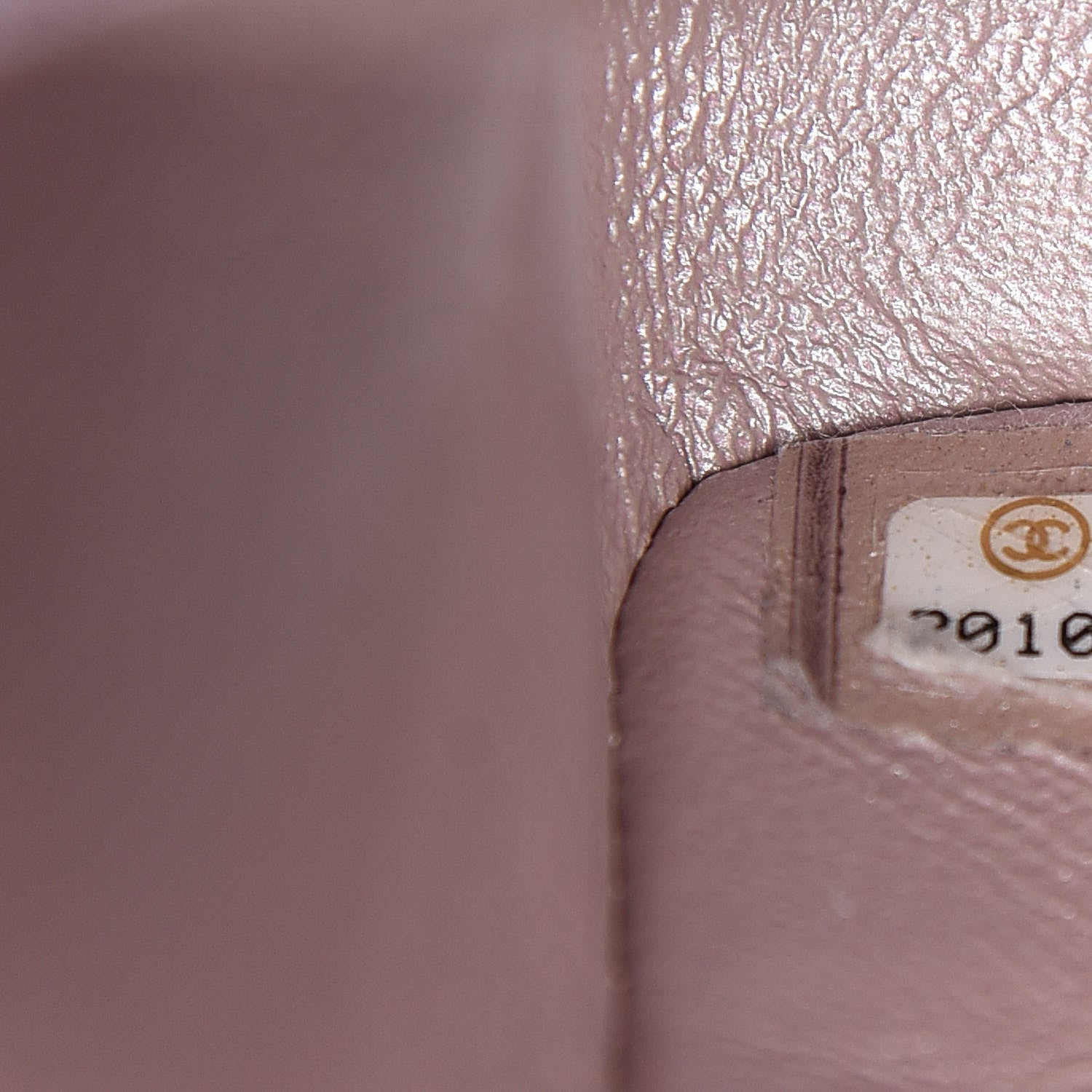 Chanel Metallic Goatskin Quilted Mini Square Flap Pink 7 of 10