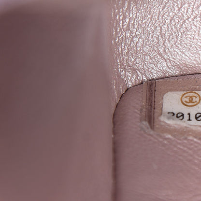 Chanel Metallic Goatskin Quilted Mini Square Flap Pink 7 of 10