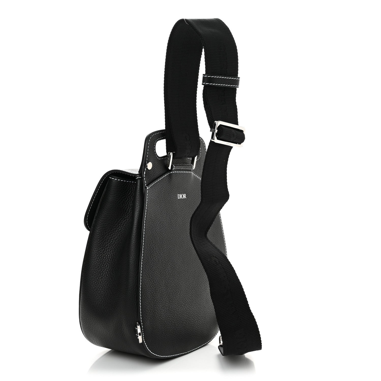 Christian Dior Grained Calfskin Mini Gallop Sling Bag Black 3 of 10