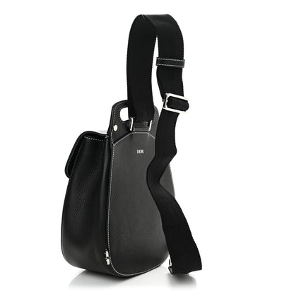 Christian Dior Grained Calfskin Mini Gallop Sling Bag Black 3 of 10